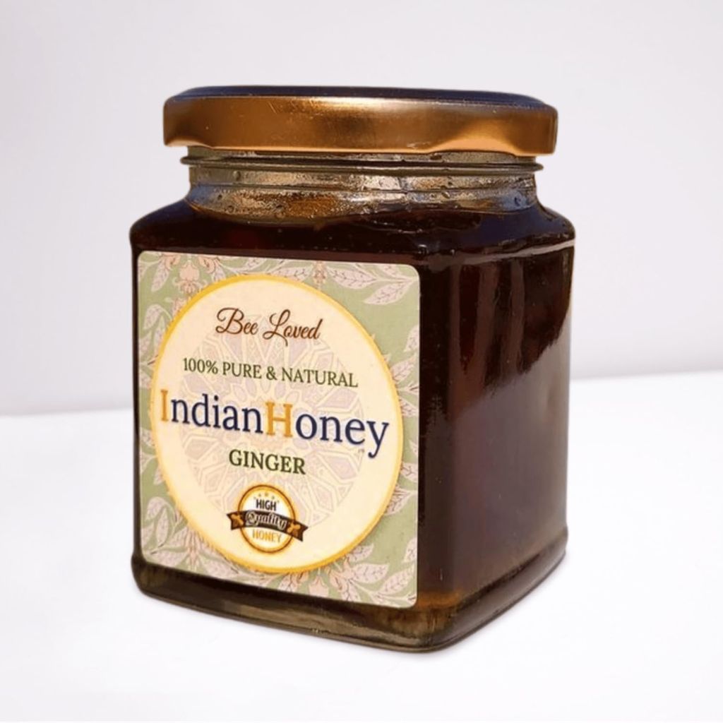 IndianHoney Ginger Natural Honey For A Spicy, Sweet Boost to Your Morning Routine