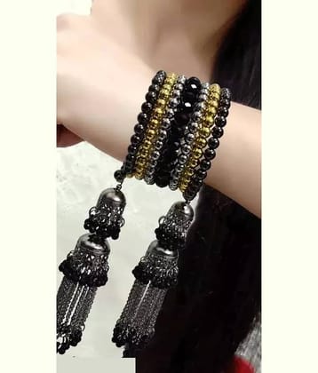 Samridhi DC Black Bangle ( Pack of 1 )