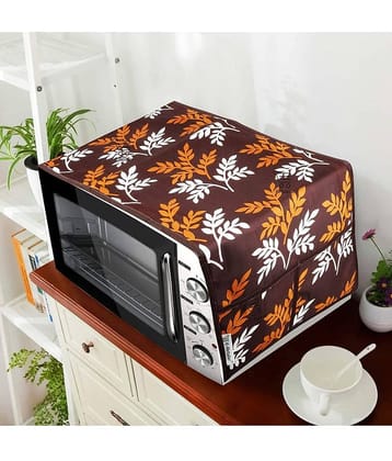 Single Polyester Brown Microwave Oven Cover - 20-22L
