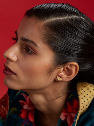 Half Moon Studs-Free Size