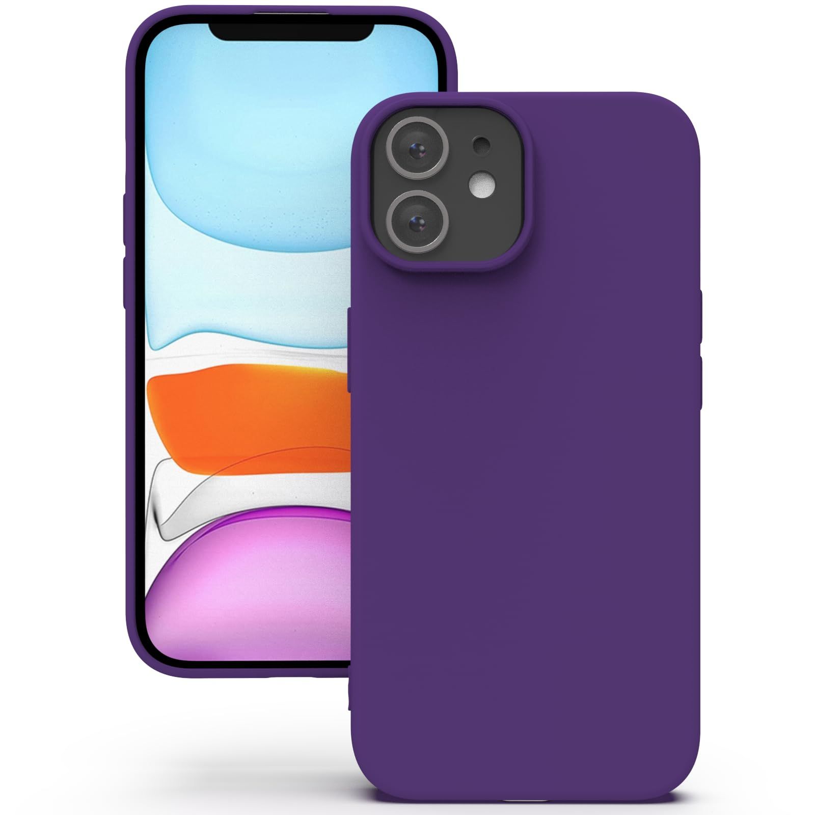 YATWIN Silicone Back Case for iPhone 11, Soft-Touch Phone Back Cover for Apple iPhone 11 - Purple YATWIN Silicone Back Case for iPhone 11, Soft-Touch Phone Back Cover for Apple iPhone 11 - Purple - Purple / iPhone 11