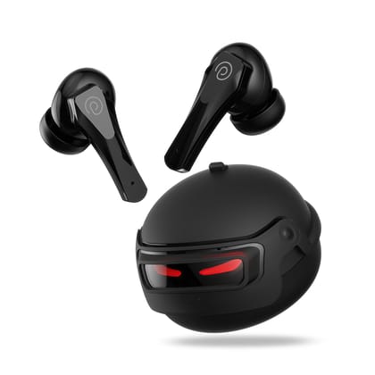 pTron Bassbuds Surge TWS Gaming Earbuds, 40ms Low-Latency, 50Hrs Playtime, Custom EQ, App Support, Dual Mic & AI-ENC Clear Calls, Pristine Sound, Bluetooth V6.0, IPX5 Water Resistant (Black) pTron Bassbuds Surge TWS Gaming Earbuds, 40ms Low-Latency, 50Hrs Playtime, Custom EQ, App Support, Dual Mic & AI-ENC Clear Calls, Pristine Sound, Bluetooth V6.0, IPX5 Water Resistant (Black)