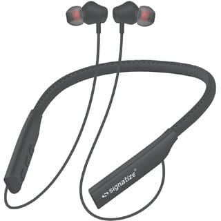 SIGNATIZE Bluetooth Wireless in-Ear Neckband TF Card Support with Mic, 60 Hours Playtime