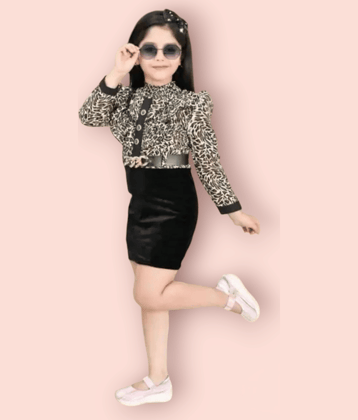 ODIMENT Rayon Bodycon Dress For Girls ( Pack of 1 , Black )