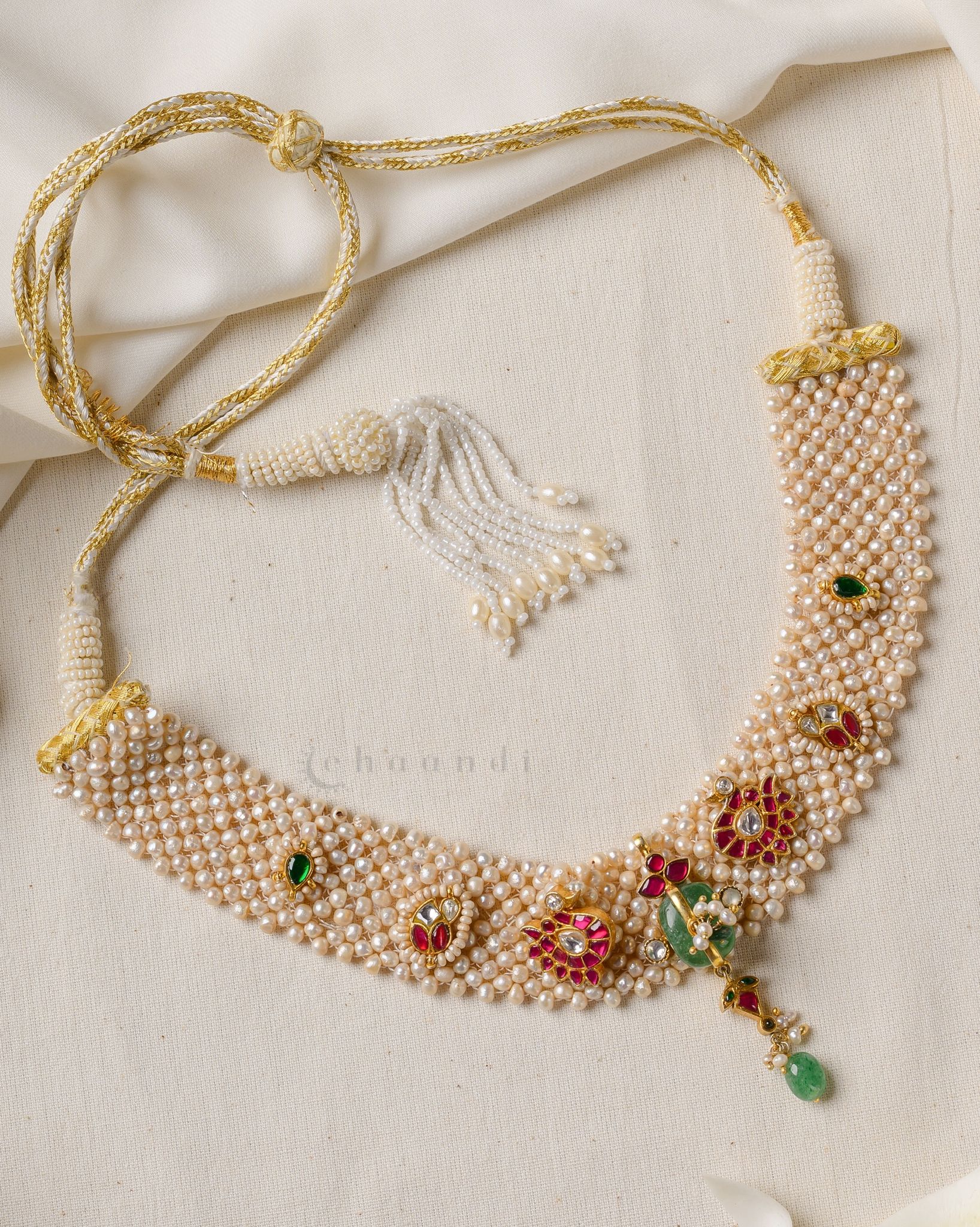 Gold Polish Silver Necklace CHN1672