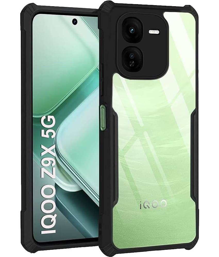 VAKIBO Plain Cases Compatible For Rubber iQOO Z9X ( Pack of 1 )