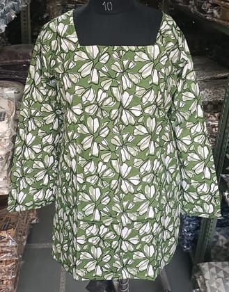 New Collection Of Short kurti With Back Dori Comfortable & Stylish  100% Pure Soft Cotton (6060)