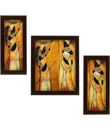 Indianara Synthetic Painting With Frame