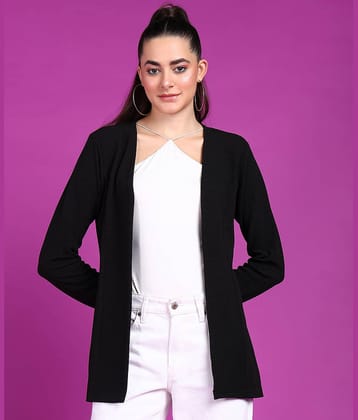POPWINGS Polyester Blend Women's Shrugs - Black ( Single )