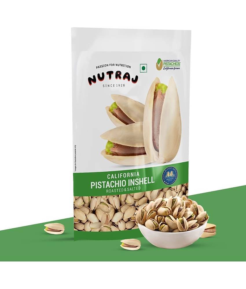 Nutraj California Roasted & Salted Inshell Pistachios 200g | Salted Pista | Withshell Pistachio