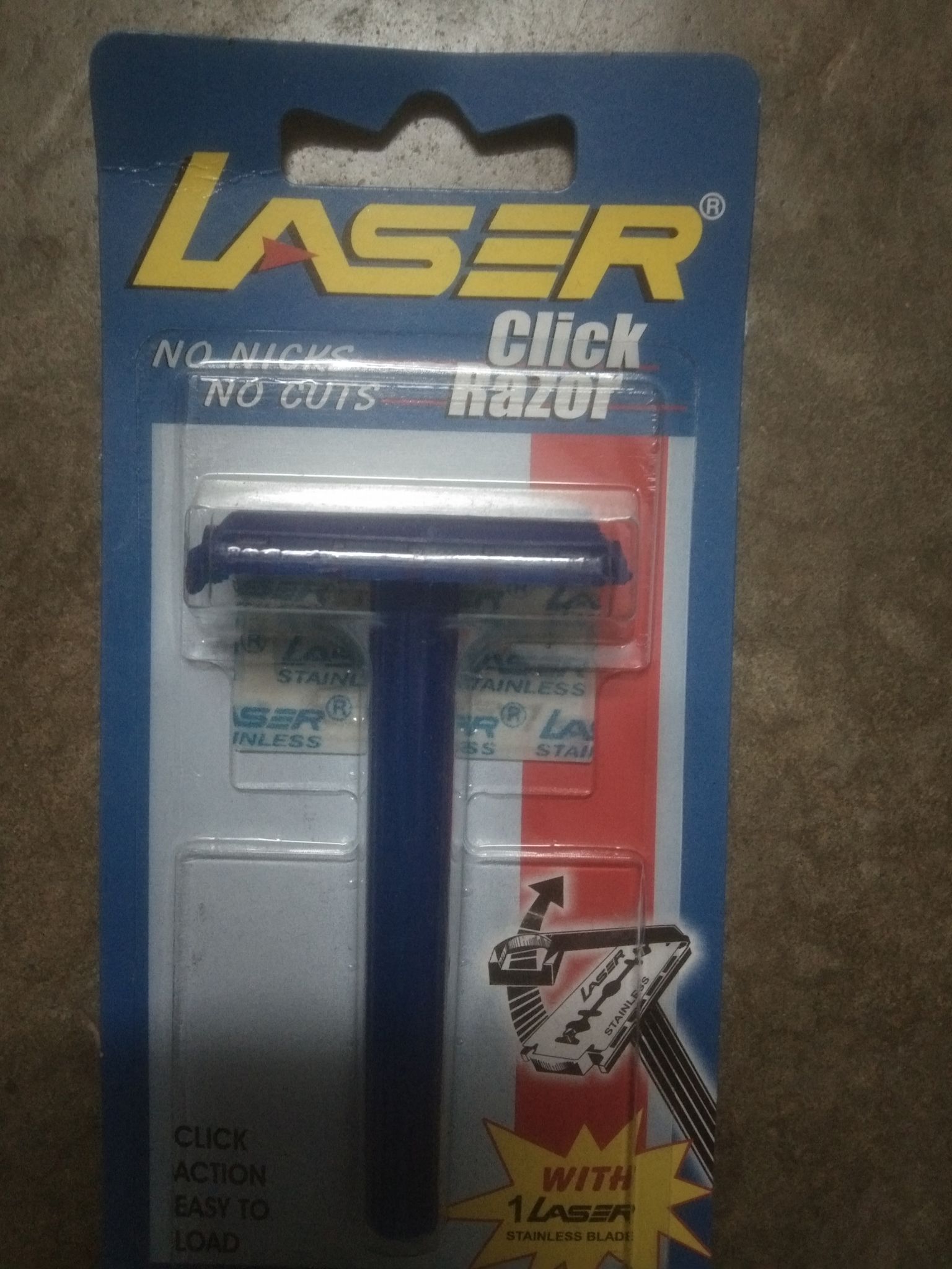 Laser click razor