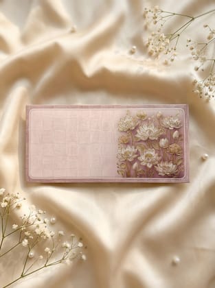 The Dusky Lotus Envelope – Elegant Modern Money Envelope for Stylish Gifting
