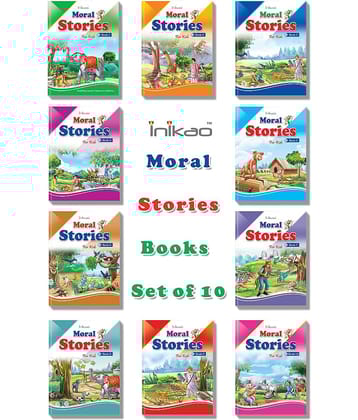 Story Books set of 10 in English with 101 Moral Stories from Inikao