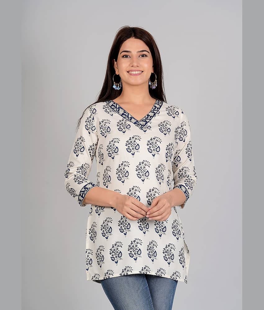 ETZIN Women's Rayon Tunic ( Cream )