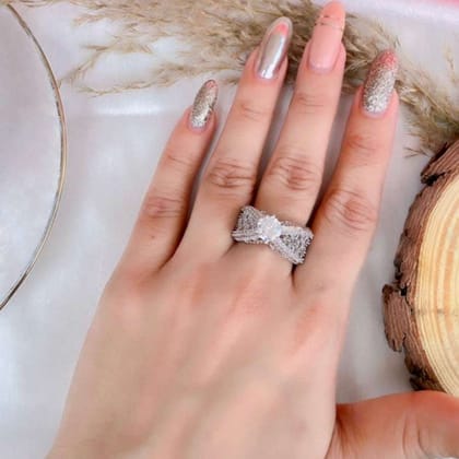 VS Sterling Silver Cocktail Ring 026 10g-9