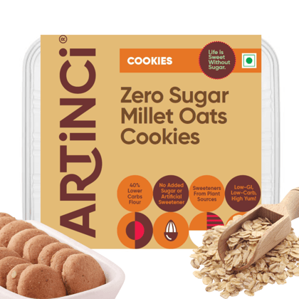 Oats Cookies | Multigrain Millet | Zero Sugar | Low Carb, Diabetic Friendly-100g
