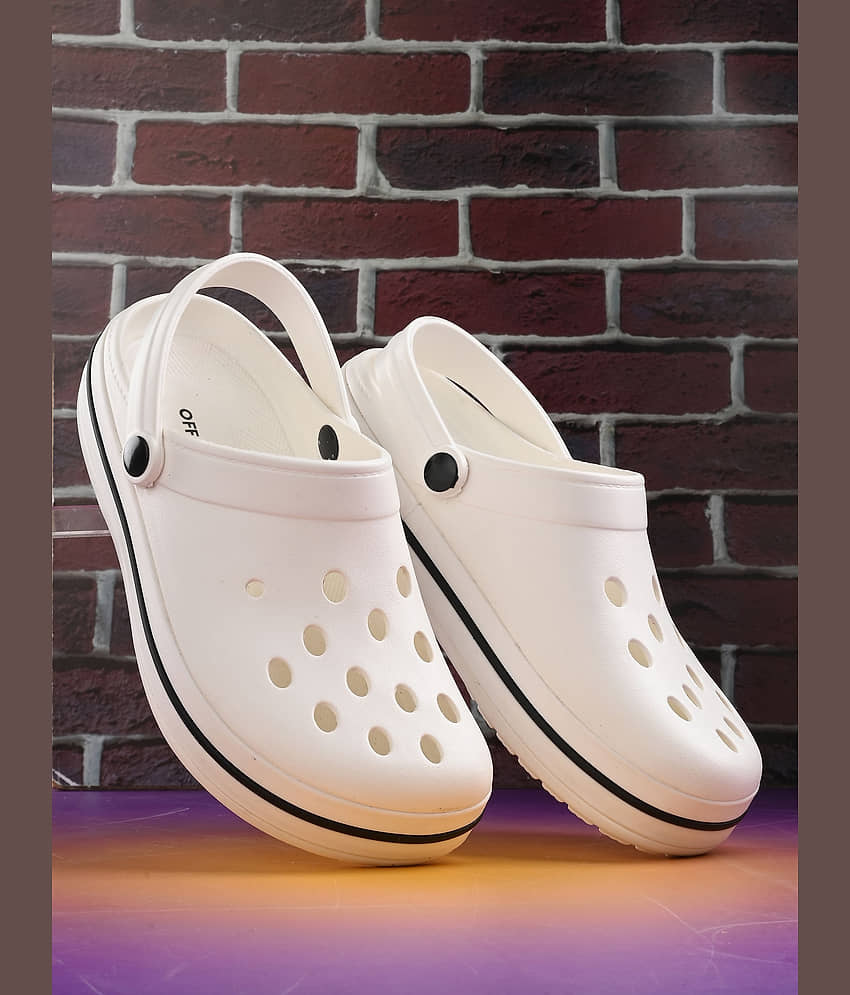 OFF LIMITS - White Men's Clogs