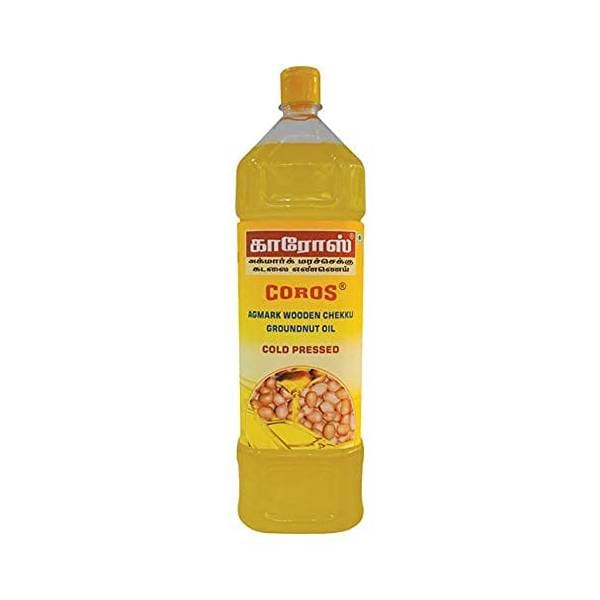 Coros (Wooden Chekku-Cold Pressed) Groundnut Oil 2 Ltr