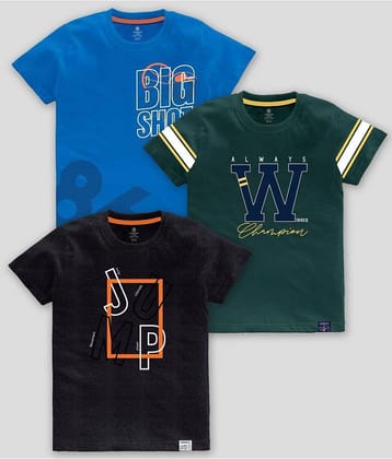 CODEZ Pack of 5 Boys Cotton Blend T-Shirt ( Multicolor )