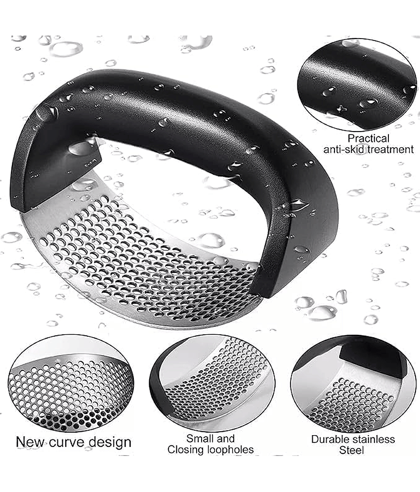 Garlic Press Black pack of 2