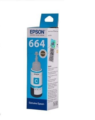 Epson 664 C Cyan Blue Ink Bottle - 70 ml 