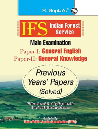 IFS: Main Exam (PAPER-I: General English & PAPER-II: General Knowledge)'Previous Years' Papers (Solved) [Paperback] [Sep 08, 2025] RPH Editorial Board