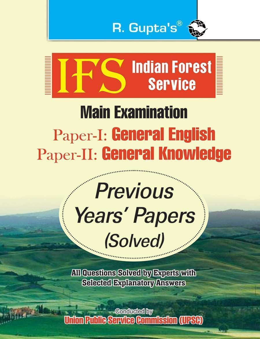 IFS: Main Exam (PAPER-I: General English & PAPER-II: General Knowledge)'Previous Years' Papers (Solved) [Paperback] [Sep 08, 2025] RPH Editorial Board
