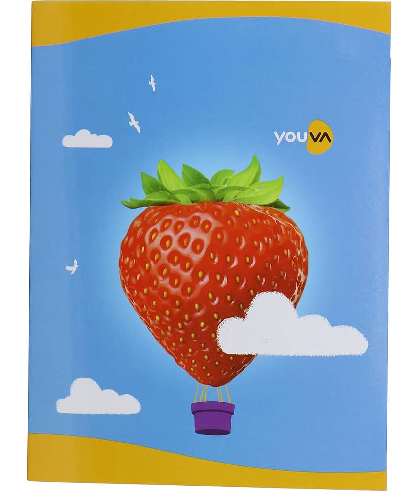 Navneet Youva Soft Bound Note Book 18x24 cm Red & Blue (With Gap) 172 Pages - Pack of 3