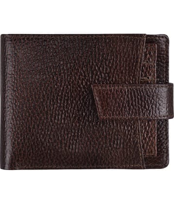 GEEO Mud Brown Leather Men's Two Fold Wallet ( Pack of 1 )