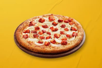 Butter chicken pizza