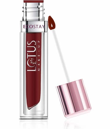 Lotus Make,Up Ecostay Matte Lip Lacquer EL18 Winful Wine 4G