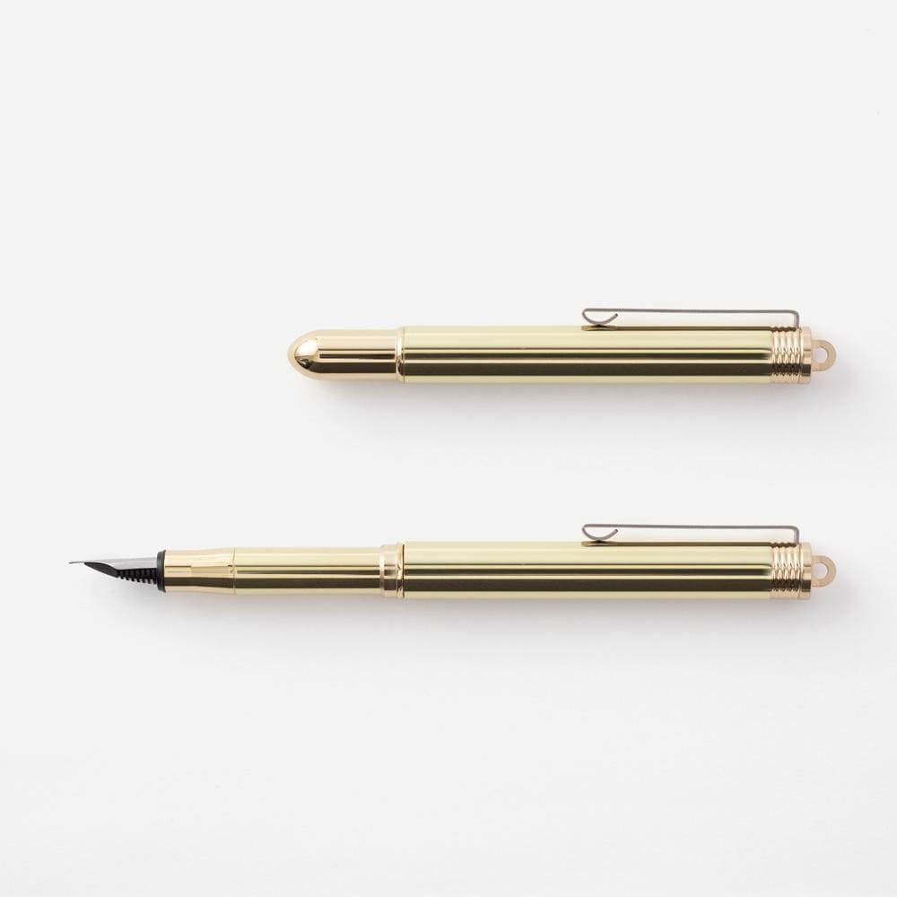 Traveler's Company Brass Solid Fountain Pen