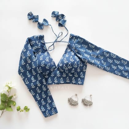 Women's Ethnic Printed Cotton Blouse