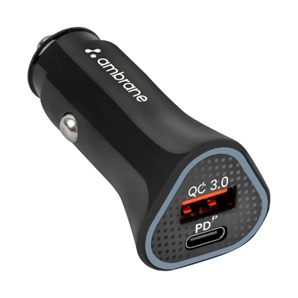 Ambrane Impulz C11 C2C 38W Dual Port QC & PD Car Charger