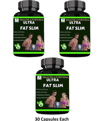 Health Ayurveda Ultra Fat Slim | Weight Loss Capsule 90 No.S Pack of 3