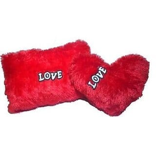 Global Gifts Polyester Fibre Solid Cushion Pack Of 2 (Multicolor)