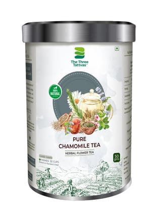The Three Tattvas Pure Chamomile Tea 50gms The Three Tattvas Pure Chamomile Tea 50gms