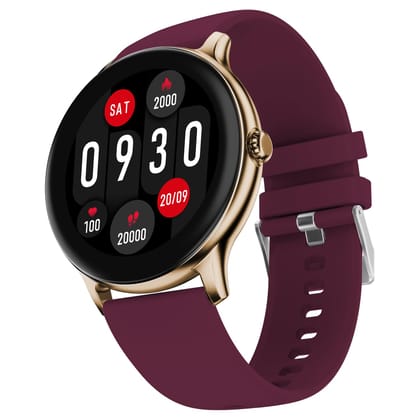 Fire-Boltt Phoenix Pro Round Smart Watch 1.39″ HD Display with Bluetooth Calling, AI Voice Assistant, SpO2 & Heart Rate Monitor, 120+ Sports Modes, IP67 Waterproof Smartwatch for Men & Women - Brown Fire-Boltt Phoenix Pro Round Smart Watch 1.39″ HD Displ