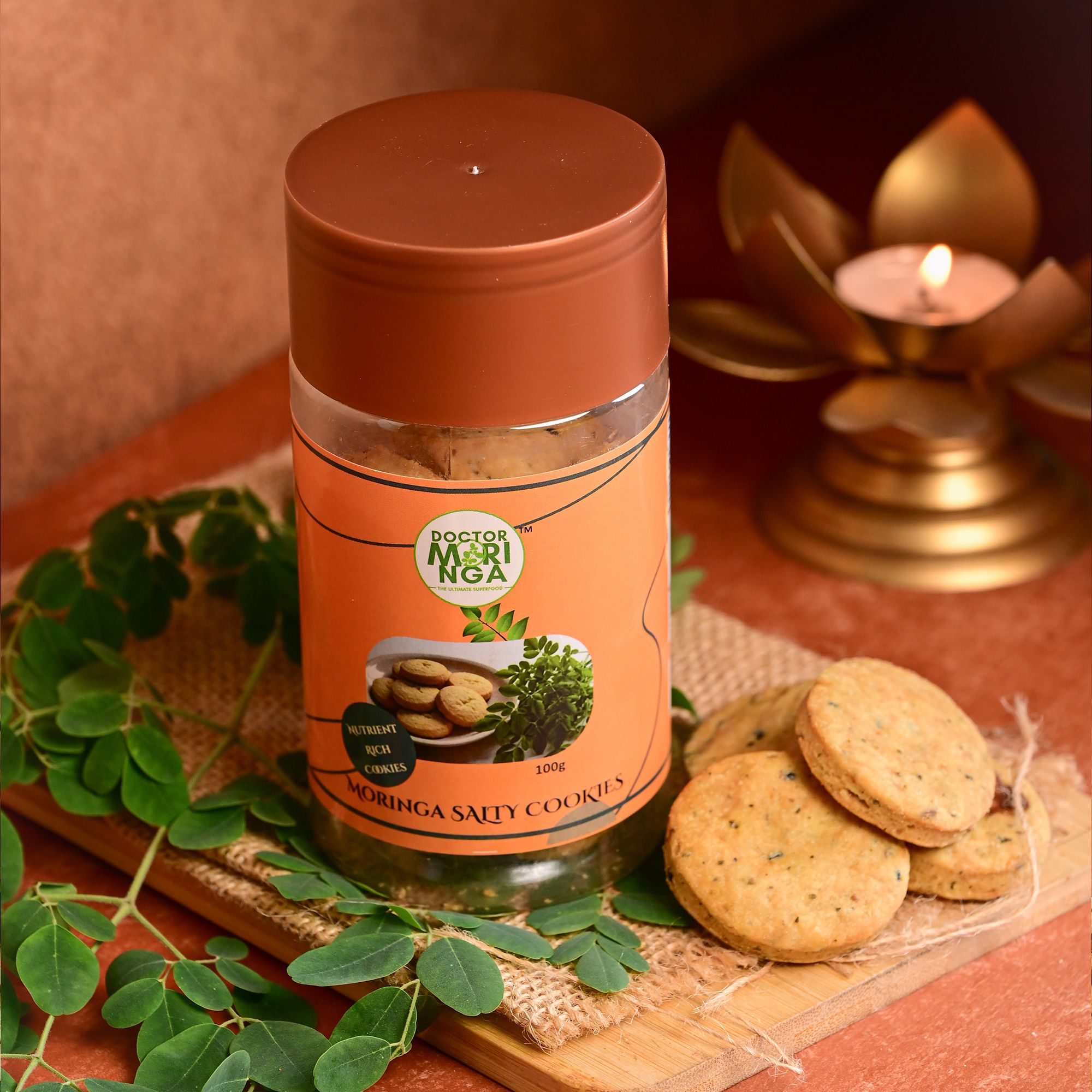 MORINGA SALTY COOKIES 100 G