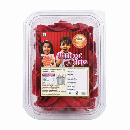 BEETROOT CHIPS - 140 gm - 140 gm - One plastic container