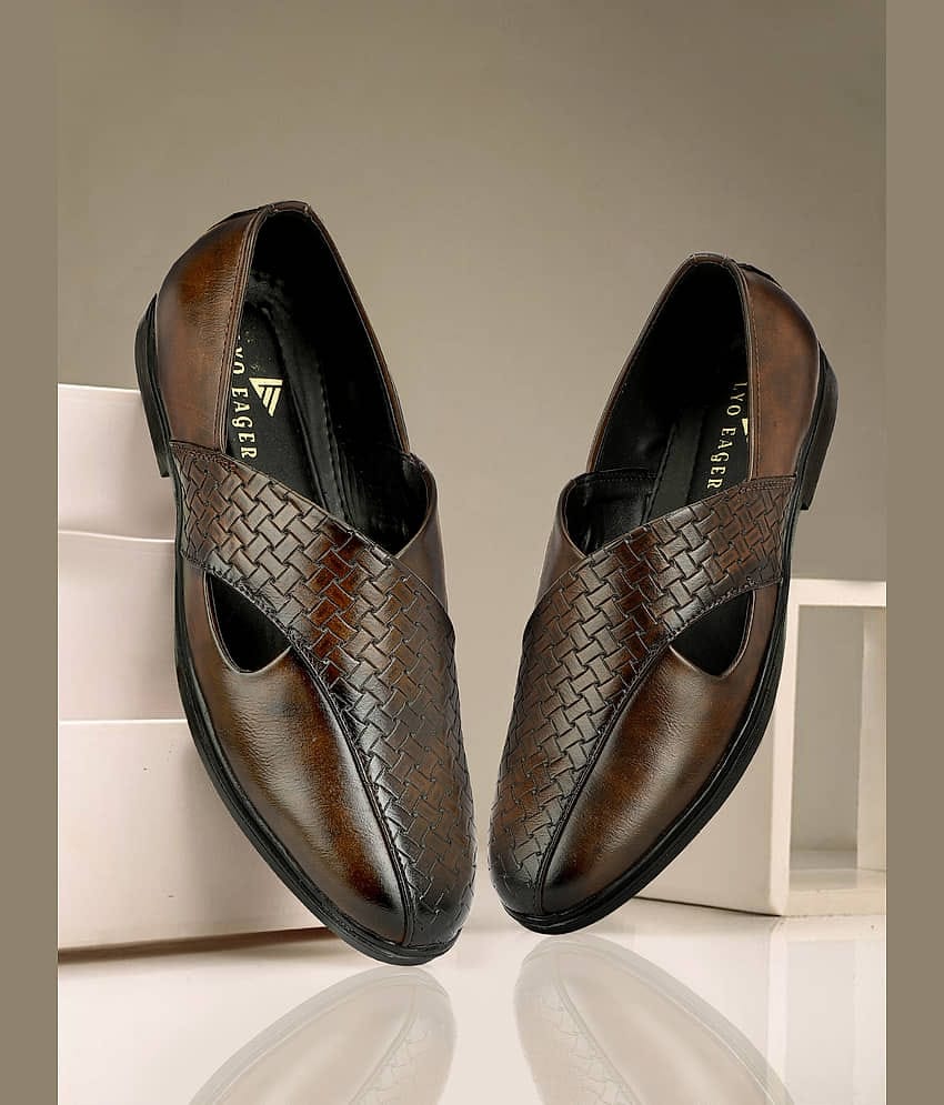 LYO EAGER - Brown Men's Sandals