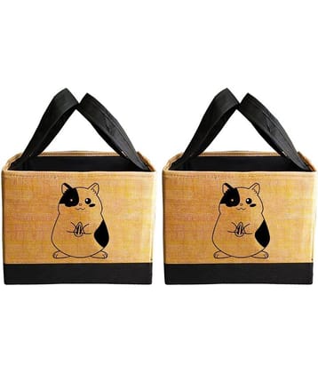 PrettyKrafts Toys storage Box, Storage organizer for kids, (Pack of 2) Sea Green