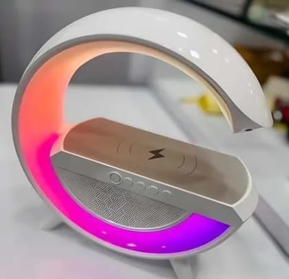 Wireless Charging Atmosphere Lamp with Bluetooth Speaker
