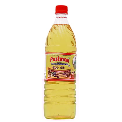 POSTMAN Filter Groundnut Oil 1L | Cold Pressed | Unrefined |Triple Filltered