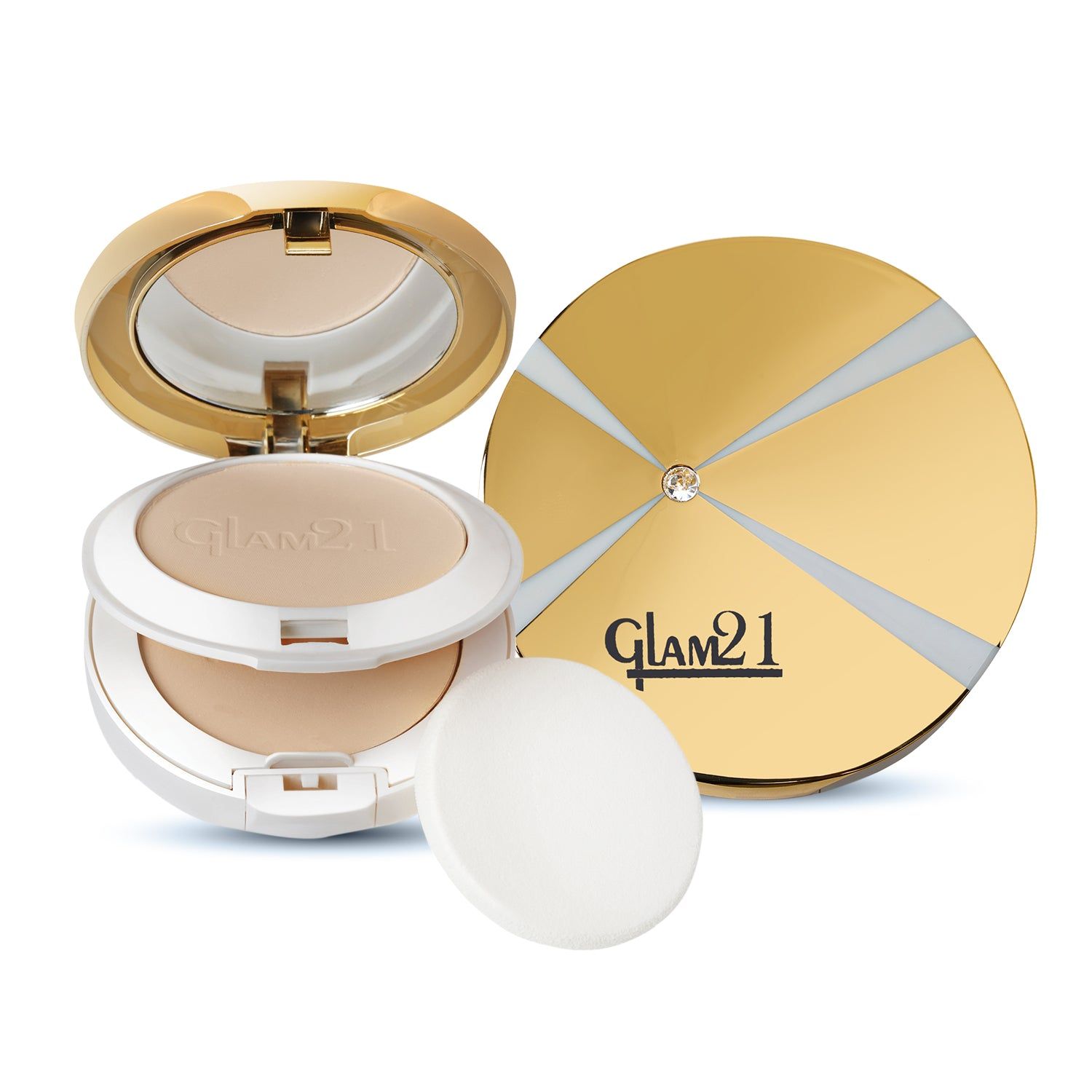 Natural Essence Oil-Control Compact Powder-White Ivory