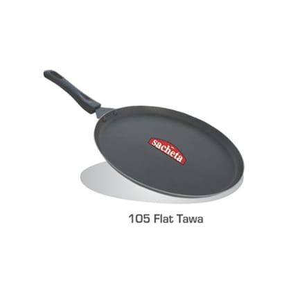 Sacheta Metals LTD Non-Stick Flat Tawa (Size-10)