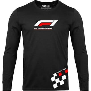 Fastbend Mens Black Printed Cotton Blend Round Neck T-Shirt