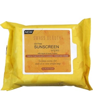 Swiss Beauty Gentel Clean Moisturizing Wipes Pack of 3, 25wipes in each pack