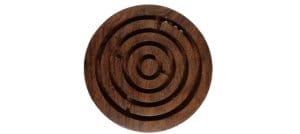 Handicraft Exim Circular Wooden Maze Puzzle | Handcrafted Brain Teaser | Educational Toy