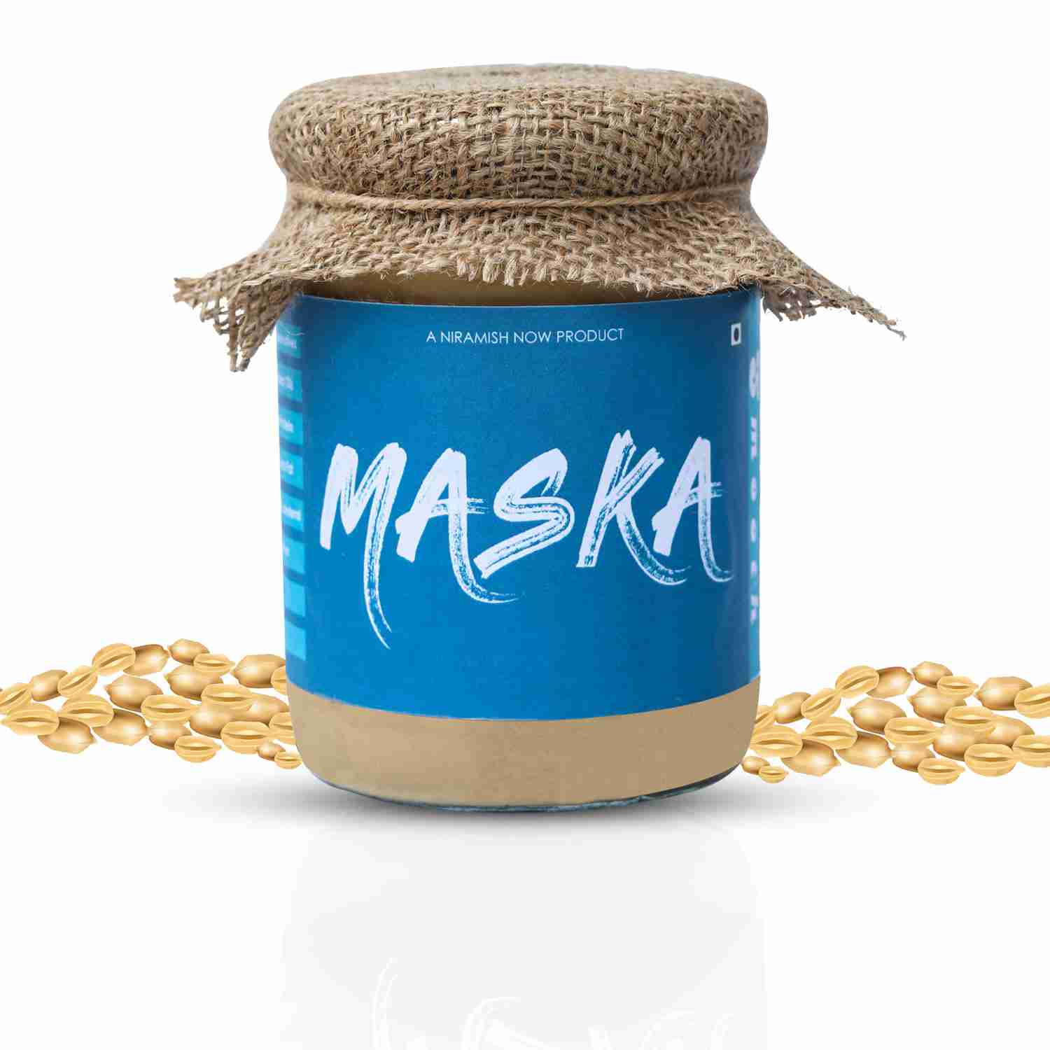 Maska All-Natural Unsweetened Natural Peanut Butter Smooth 300 G